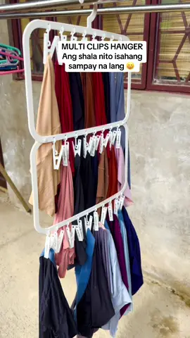 Multi clips hanger #multiclipshanger #clips #hanger #household #householditems #laundry #hangerclips #dryinghanger 