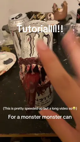 Tutorial on how to make the monster cans!! #monster #monstercan #clay #art #fypシ #fypシ #fypage #😼 #andstuff #wowzers 