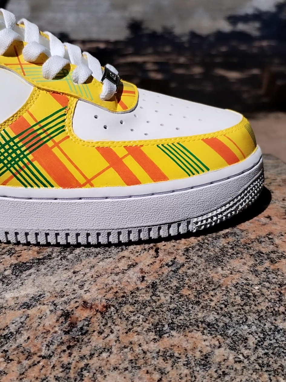Madras Jaune Vs Madras Rose #martinique #guadeloupe971 #airforce1 #sneakers #custom 