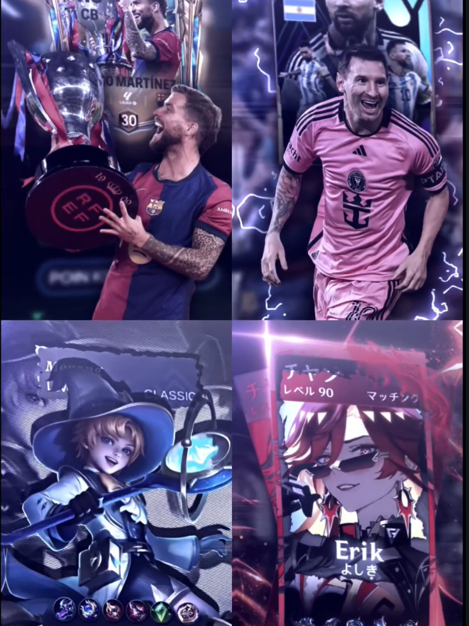 Collab 4 akun game😎🔥 #fcmobile #efootball #mobilelegends #GenshinImpact #fyp #lewatberanda #erikyoshiki 