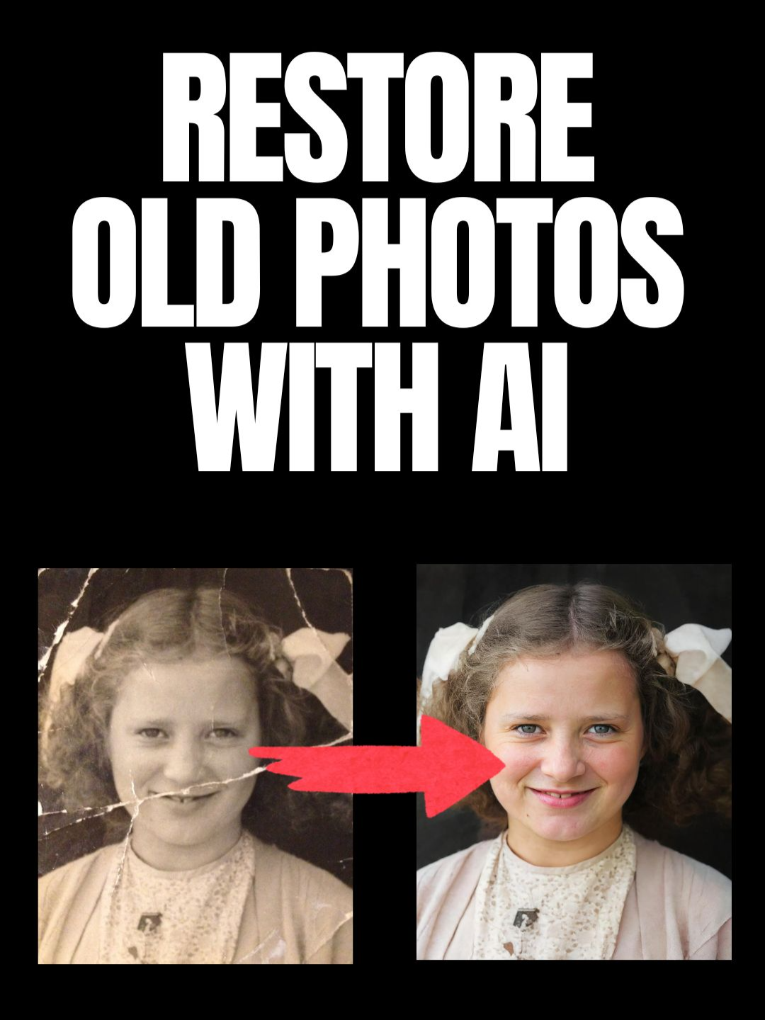 How To Restore Old Pictures With Kaze.ai #kazeai #ImageRestoration #PhotoRestoration #PhotoMagic #BeforeAndAfter #VintagePhotos #fyp #foru @kazeai_official