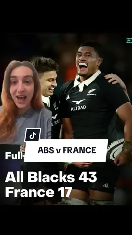 FULL TIME ALL BLACKS v FRANCE! Windy Wellington proves fruitful for the All Blacks once again #allblacks #rugby #france #nz #newzealand #rugbytok #rugbyunion