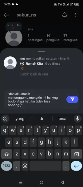 rumah kita #viral #fyp #sadvibes🥀 