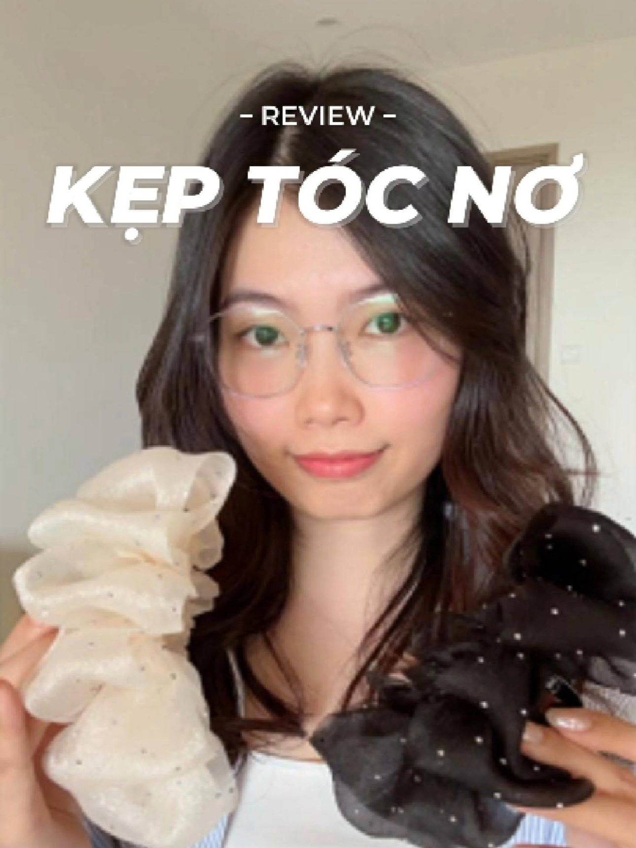 Review kẹp tóc nơ bong bóng đính đá #unbox #review #tienpandadaily #goclamdep 