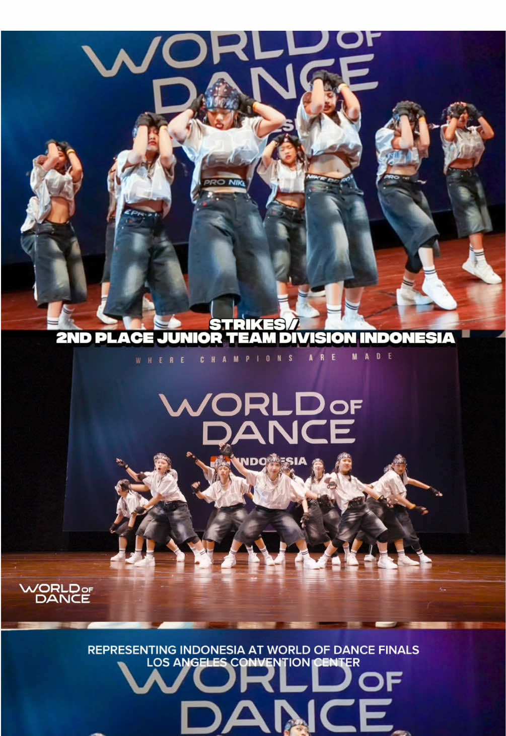 STRIKES / @STRIKES  2ND PLACE JUNIOR TEAM DIVISION INDONESIA REPRESENTING INDONESIA AT WORLD OF DANCE FINALS LOS ANGELES CONVENTION CENTER Event #worldofdanceindonesia2025 #wod2025 #worldofdance #strikes_unity #fyp 