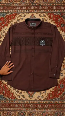 Kemeja koko lengan panjang pria motif kekinian dan bahannya katun salur madinah premium.  #kemejakoko  #bajukoko  #bajumuslim 