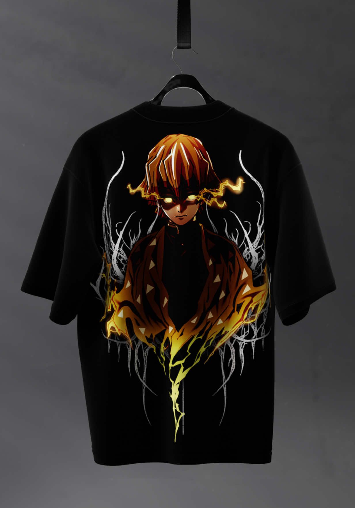 Demon Slayer collection. The T-Shirts are made of premium cotton and are now available on our store! #demonslayer #kimetsunoyaiba #zenitsu #tanjiro #animeclothing #clothingrealm #fyp #foryou #animefyp 