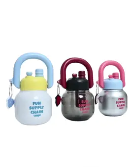 Snager Botol Air Minum Anak Metalik Bulat Panda Tritan #tumbler #botolminum #masukberandafyp 