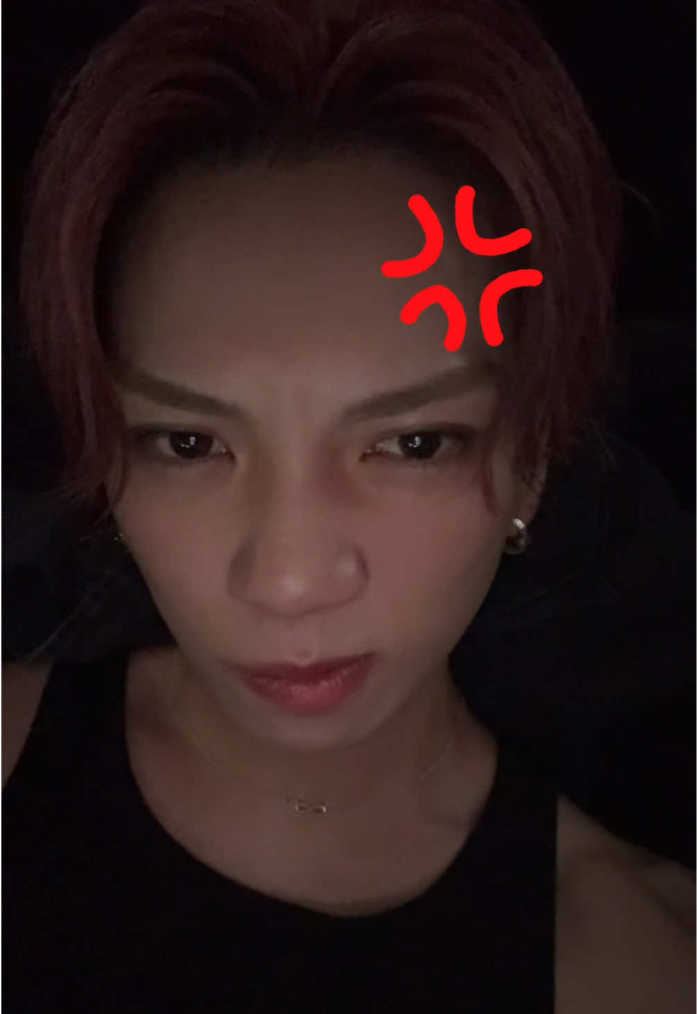 仮眠休憩なのにアキラ寝るの秒だし大イビキだしでこっち寝れんくて一旦TikTok。#ちょき 