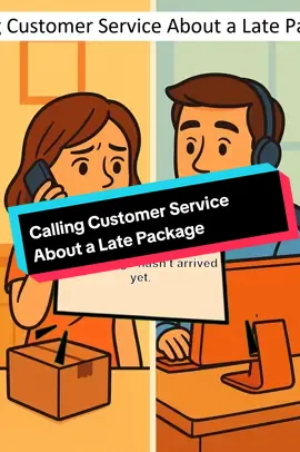 Calling Customer Service About a Late Package : Practice English through dialogues #learnenglish  #englishforbeginners  #practiceenglis 