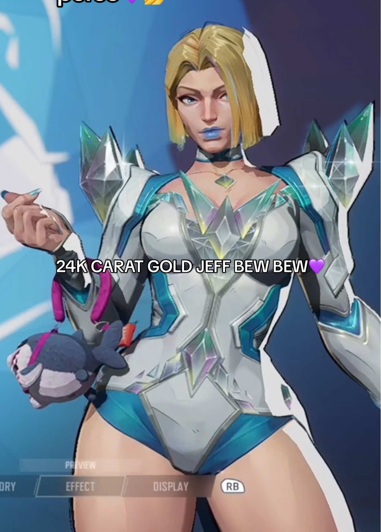 Haters will say my 24k CARAT GOLD JEFF LA BEW BEW is fake 💜 #marvelrivals #marvel #marvelrivalscc #marvelrivalscontentcreator #hellfiregala #abyssawakens #marvelrivalspartner #fyp #foryoupage #phoenix #jeangrey #blade #emmafrost #thewhitequeen #jeffthelandshark #labubu #goldlabubu #gold #marvelrivalsphoenix #marvelrivalsblade @The Jungle Pups 