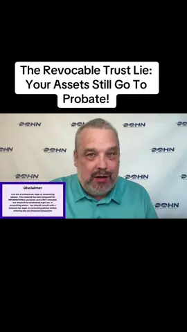 They told you a revocable trust avoids probate—but they didn’t tell you about the pour-over will trap. One missed asset and boom—you're back in court, exposed to creditors, and everything’s at risk. Want real protection? There’s only one trust that locks it all down - the spendthrift trust (info purposes only; not a licensed tax, legal, or accounting professional) #spendthrifttrust #assetprotection #taxreduction #contractlaw #lawsuit #anonymity #privacy #businesstrust #lawsuit #taxsavings #revocabletrust #probate #fyp 