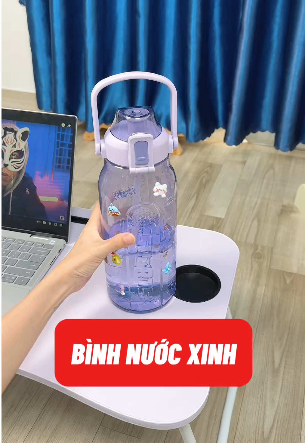 Bình nước 2 lít #ngandecor #dogiadung #binhnuoc2lit #khousesmart #binhnuocdethuong 
