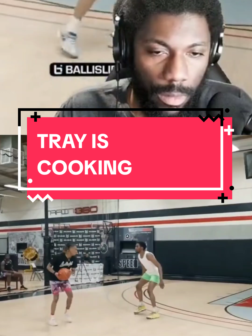 TRAY IS COOKING...VIDCREDIT:@Ballislife   #basketball #basketballtiktok #basketballhighlights #emotiono 