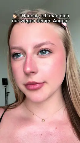 Na klar, deine Blicke sind bestimmt nur auf meine Augen gefallen, oder? 👀