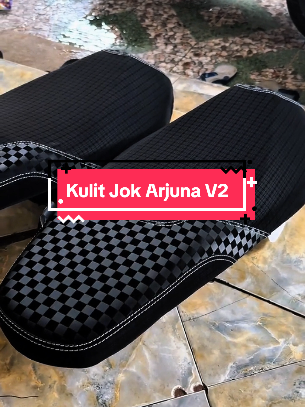 Kulit Jok Motor ARJUNA V2 #kulitjokmotor #jokmotor #kulitjokcarboncatur #sarungjokmotor 