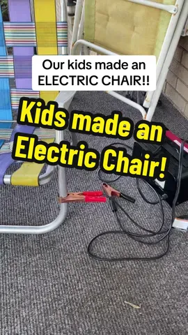#wtf #electricchair #execution #electrician #electricity #kids #parenting #weekend #help #fyp #foryou #funny 