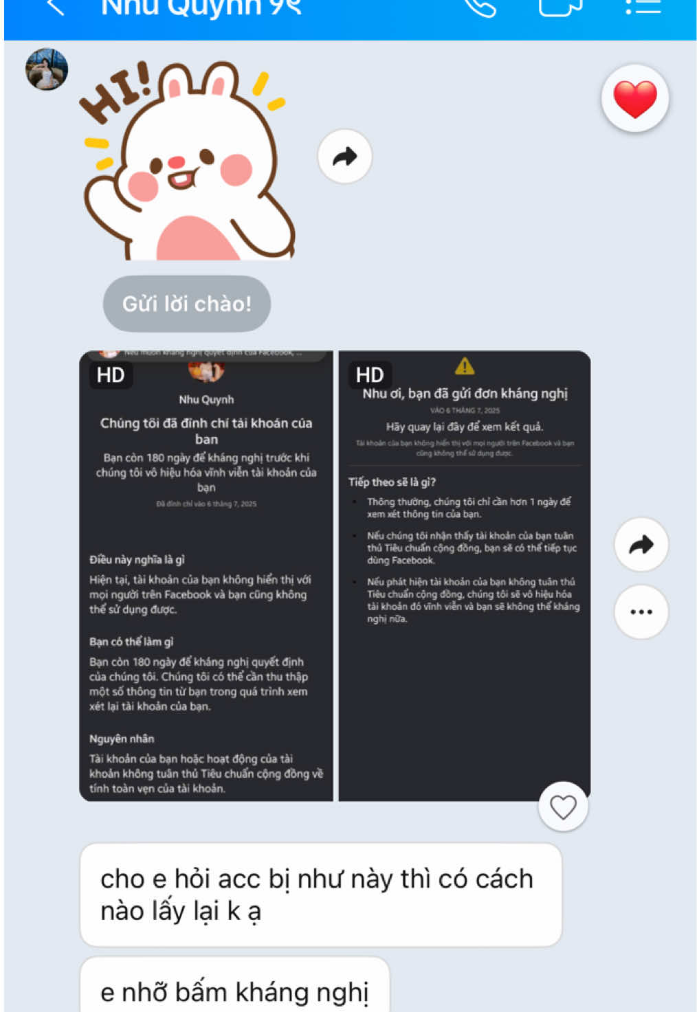 Mở khoá thành công facebook đình chỉ 180 ngày treo #mokhoafacebook #ketsattimfakebook #xuhuongtiktok #dvfb #meta #mokhoafb #viral #laylaifacebook #dvfb_wuanke #dinhchi180ngay #ketsattim956 #xacthuc2yeuto 