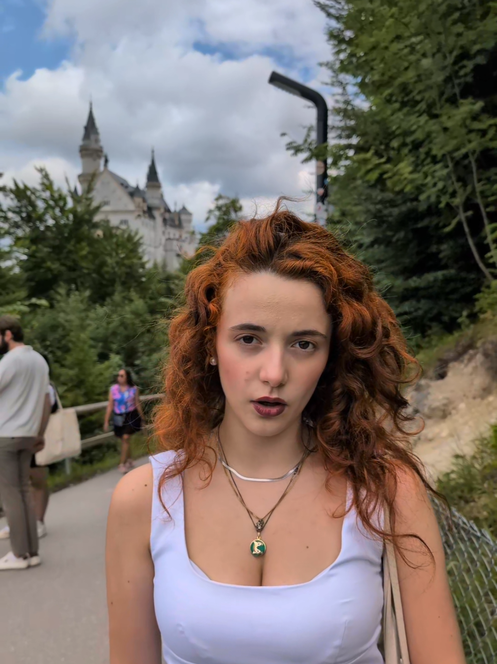 my apologies if the playback doesn't match I couldn't hear anything 🫡 #fyp #neuschwansteincastle #castle #princess  #whimsical #fairycore #alicenthightower 