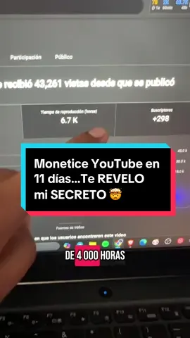 MONETICE en YouTube en tan solo 11 días 🤯 #carloshinostroza23 #marketing #marketingdigital #monetiza #monetizar #creadordecontenido #negociosonline #emprendedores #emprendimiento #negocios #digitales #redessociales #yt #youtubeautomation #automatizacionyoutube #automation #youtube #tips #consejos 