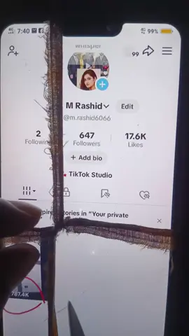 celebration for my 787.4k views 