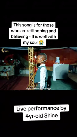This song is timeless for me — a song for all seasons. While we celebrated with High Chief Dumo Lulu-Briggs on his birthday, I sang  it not just in joy, but also to encourage everyone still hoping and believing: It is well with your soul.  Please share to bless someone today 🙏 #fypppppppppppppp #kidstiktok #kidsgottalent #christaintiktok #viralvideos #viral #childsinger #shineobiblo #viral3yearoldboy #foryoupage 