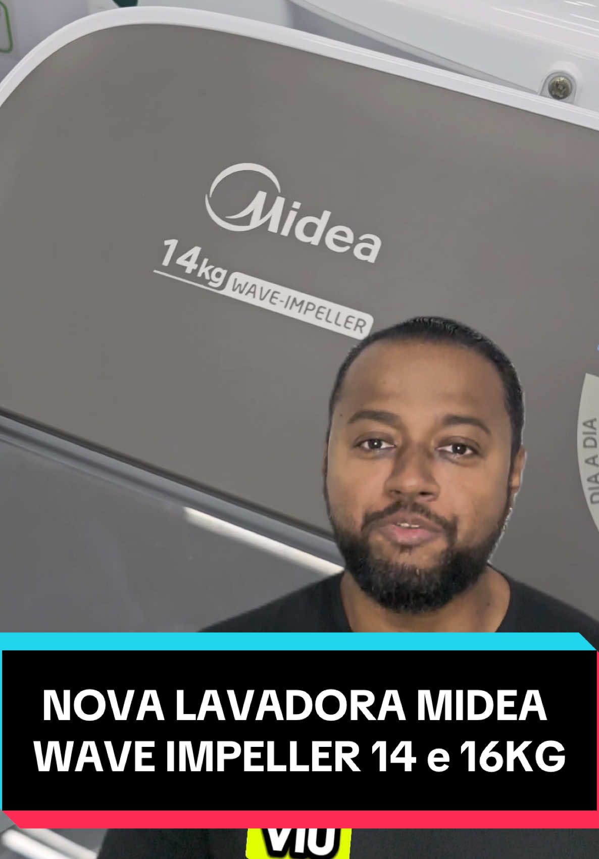 NOVA LAVADORA MIDEA WAVE IMPELLER 14 e 16KG  #lavadora #lavadoras #midea #wave #tiktokindia #tiktoknews #tiktokviral #tiktokshop #nandaomkt #nandaotexplica 
