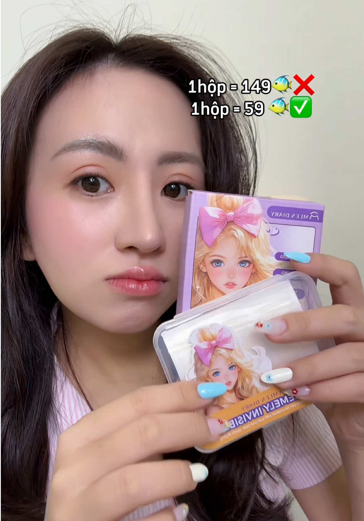 Ê 1 hộp có 59🐠 dán hết mùa mít chưa hết đó #mlendiary #kichmitanghinh #kichmimlendiary #makeup #hangdaisy #beauty 