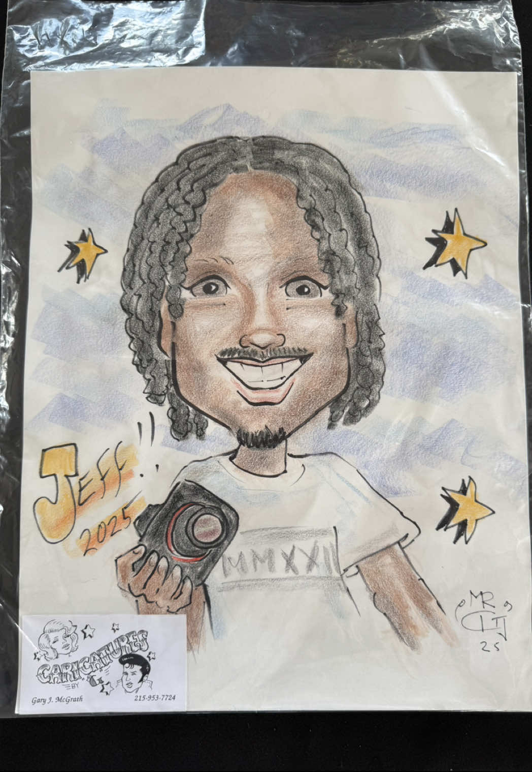 I get a caricature every time I get a chance, I love the work of art! #jeffblountphotography #photography #photographer #caricature