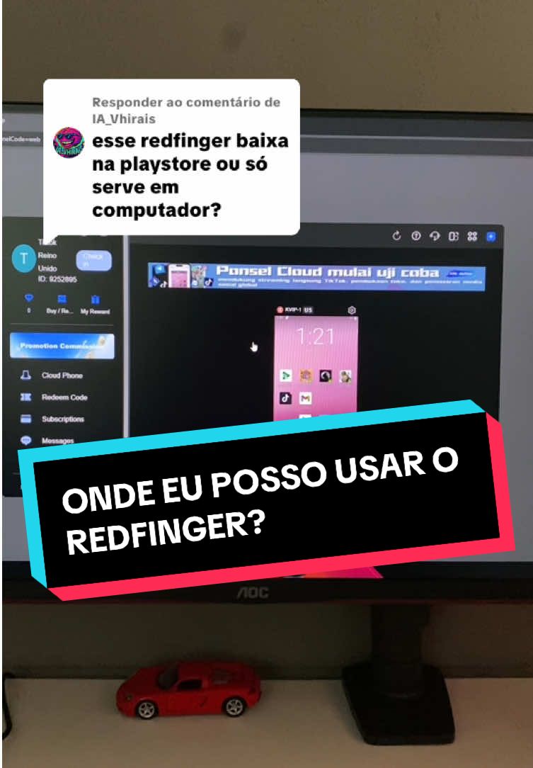 Respondendo a @IA_Vhirais Onde eu posso usar o redfinger? #monetizar #viral #monetiza #contadark #redfinger 