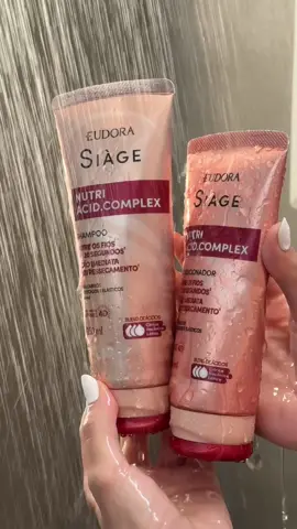 Sábado é dia de spa capilar 🧖‍♀️✨  Shampoo, condicionador e máscara pra um banho com cheirinho de paz e cabelo tratado! #autocuidado #haircare #rotinadebeleza #sabadao #eudora #eudorasiage #siageeudora #nutriacidcomplex 