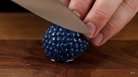 Cutting juicy glass raspberries #asmr #asmrsounds #satisfyingvideo 