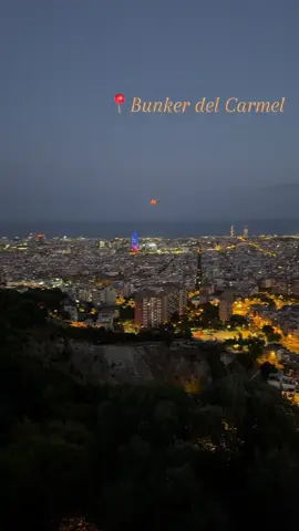 Barcelona at Night🌃 . . #bcn #barcelona #bunker #night #trip #travel #fyp 