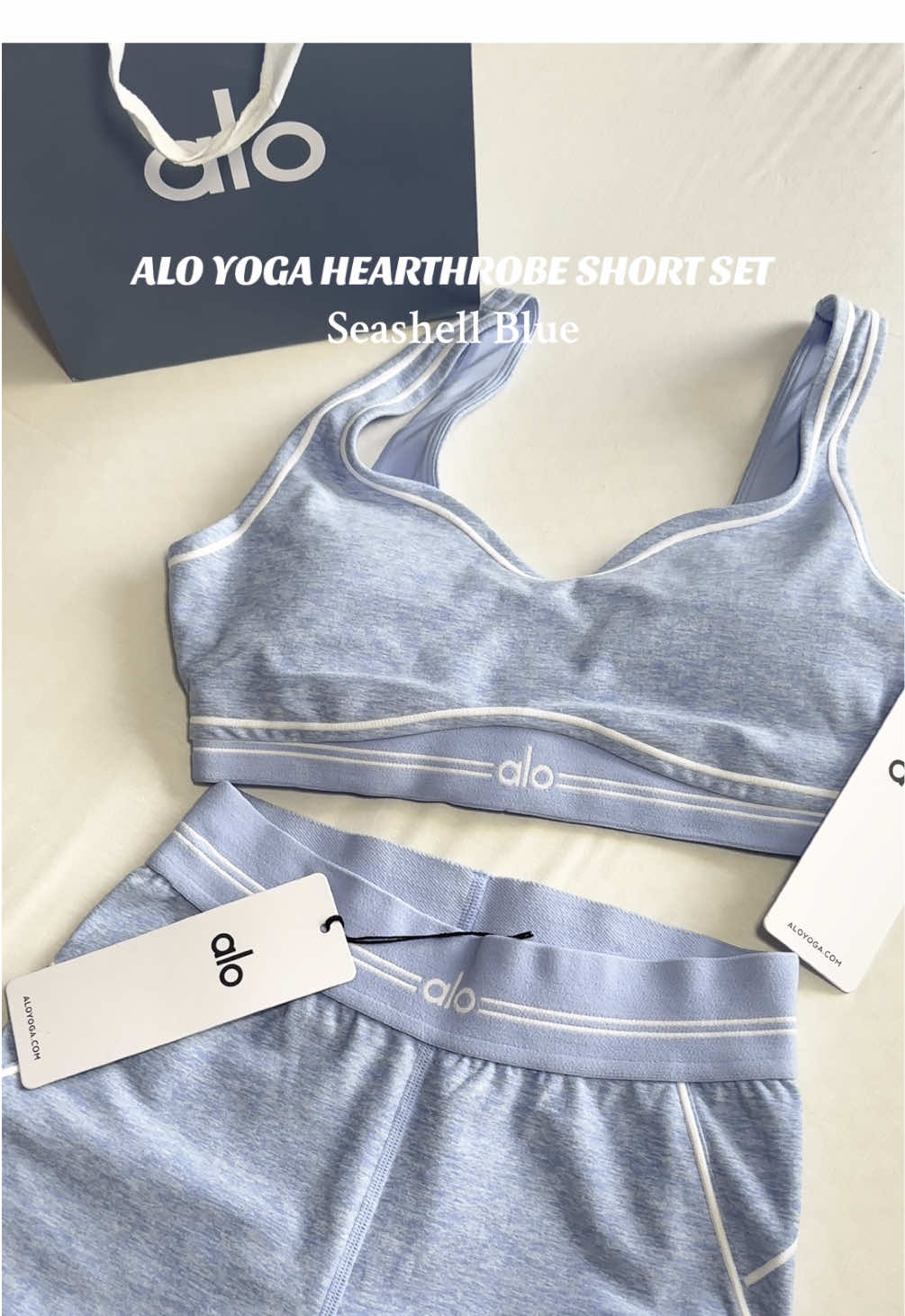 love this blue🩵🐚 @alo #aloyoga #seashellblue #heartthrobeset #alo 