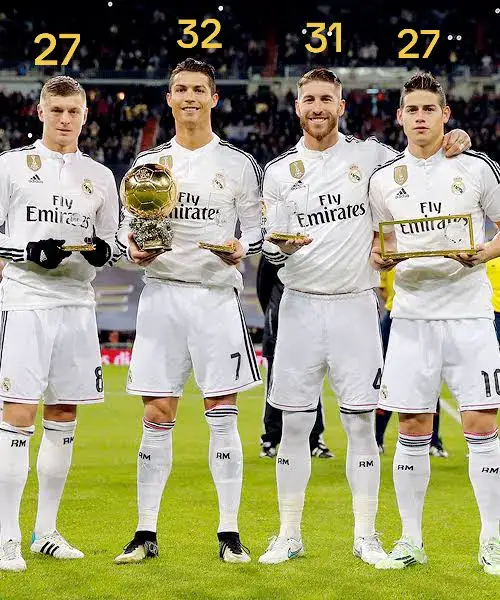 during the 2017-2018 season, when they won several titles, including the UEFA Champions League and the FIFA Club World Cup. #ronaldo #serigoramos #tonikroos #bale #realmadridfc #foru 