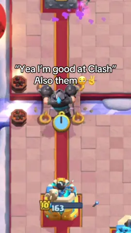 Mega Knight IS NOT SKILL bro.. 💔 #fyp #clashroyale #noob #viral 