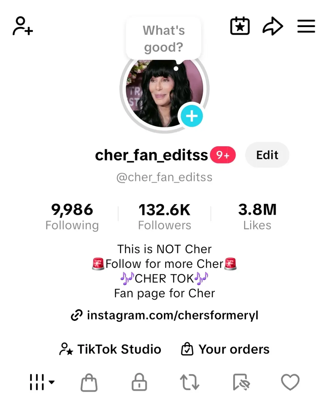 These are the only tiktok accounts I have and any other accounts are not mine #cher #fyp #viral #tiktok #xyzbca #foryou 
