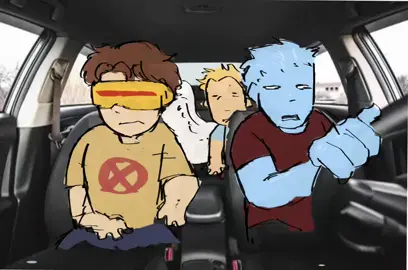 Based on that one fantastic 4 video #xmen #wolverine #iceman #angel #fyp