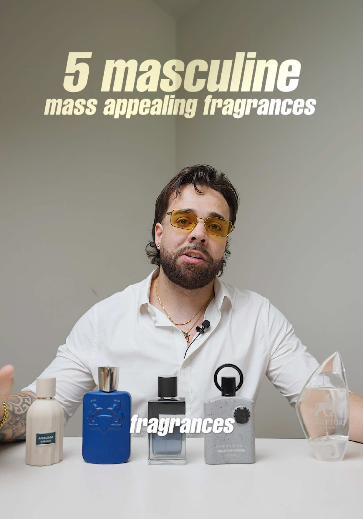 Best masculine fragrances for all budgets 🤝 including: YSL- Y, Afnan- Supremacy Collectors Edition, PDM- Percival, Amouage-Outlands and Nikos Sculpture #fragrance #fragrancetiktok #perfumetiktok #cologne #mensfashion 