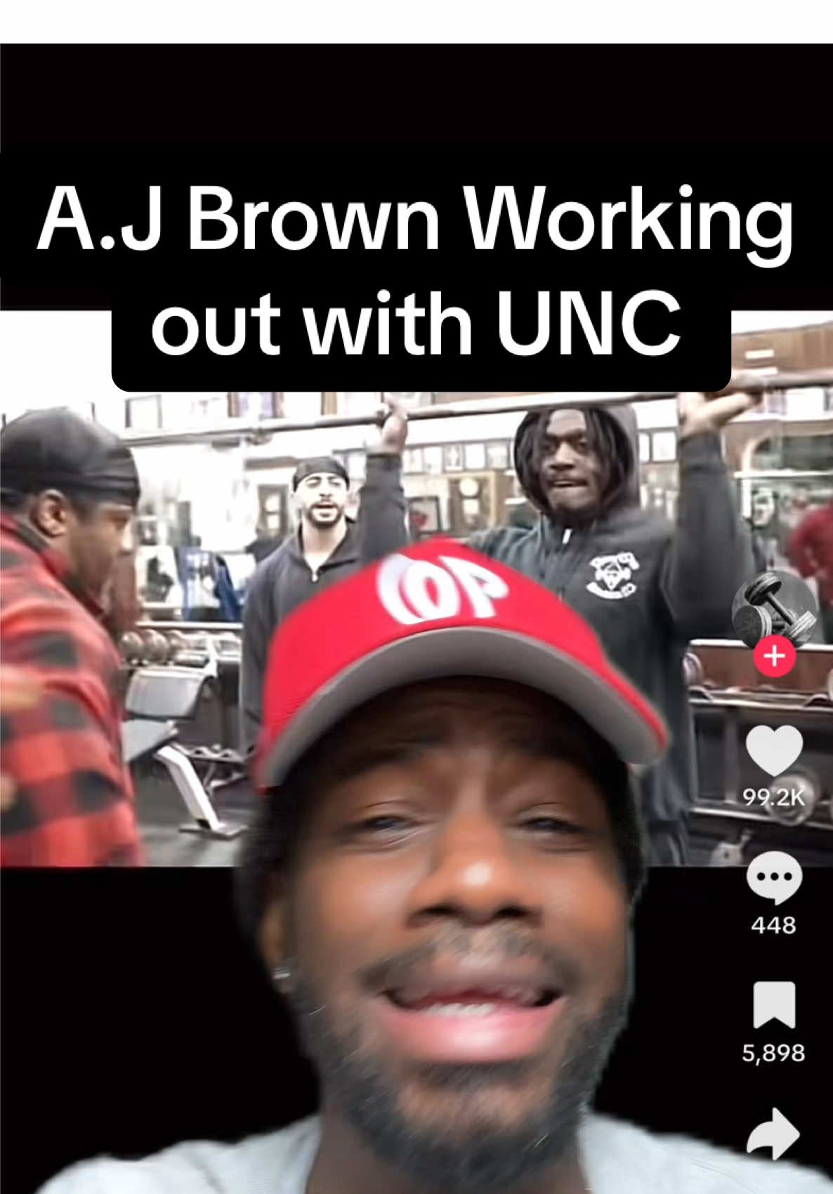 A.J Brown Working Out With Unk At Diamond Gym #nflfootball #ajbrown #widereciever #eagles #commamders #antlikesports #foryou #comedy #greenscreen 