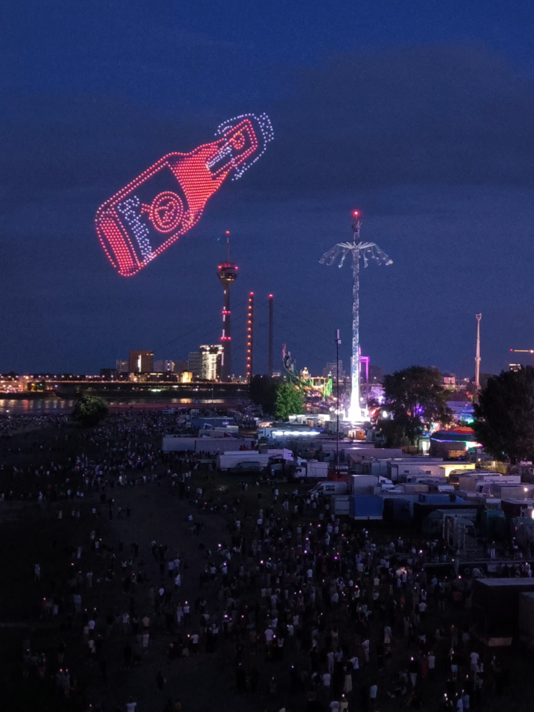 Drohnenshow Rheinkirmes Düsseldorf 2025