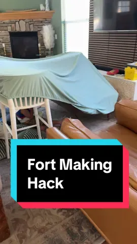 Game changer for fort building. Thank me later! #MomsofTikTok #worksmarternotharder #fort #heatwave #toddlerfun #kindergarten #funwithkids 