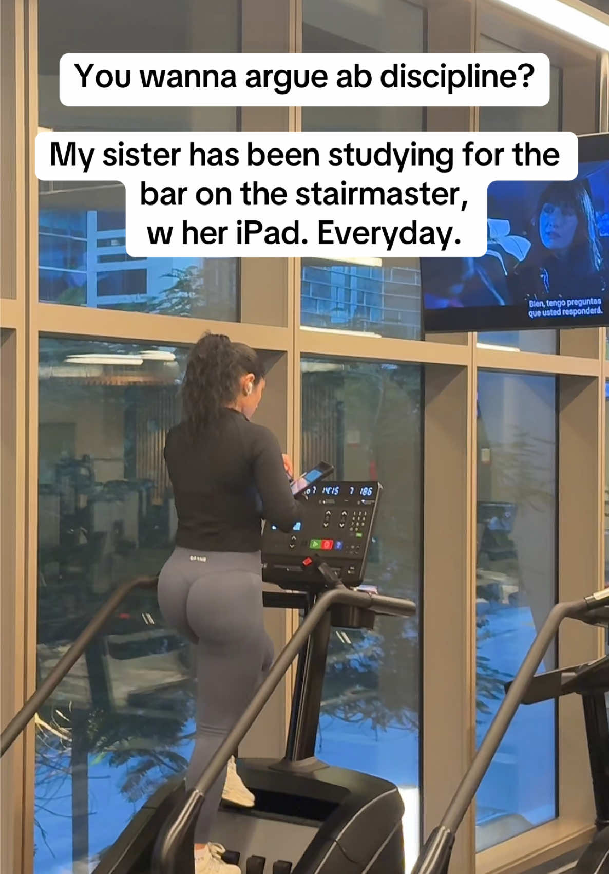 My spirit animal. You simply cannot compare.  #fyp #bar #exam #discipline #stairmaster #Fitness #gym #gymgirl 