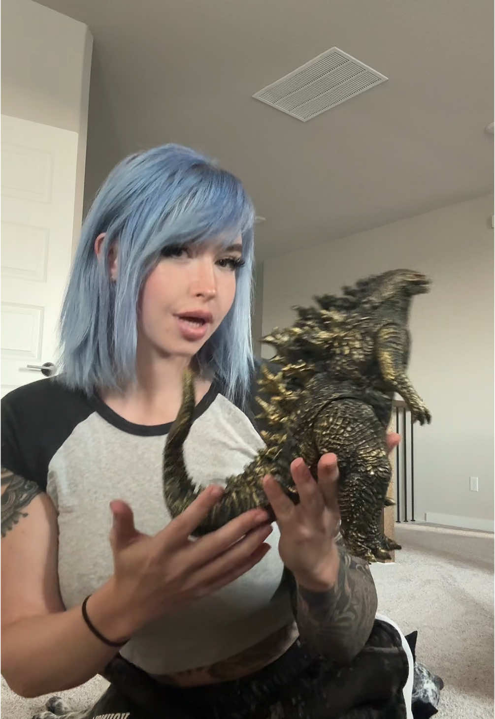 Godzilla figures are basically my version of labubus #fyp #foryoupage #trend #godzilla #collection 