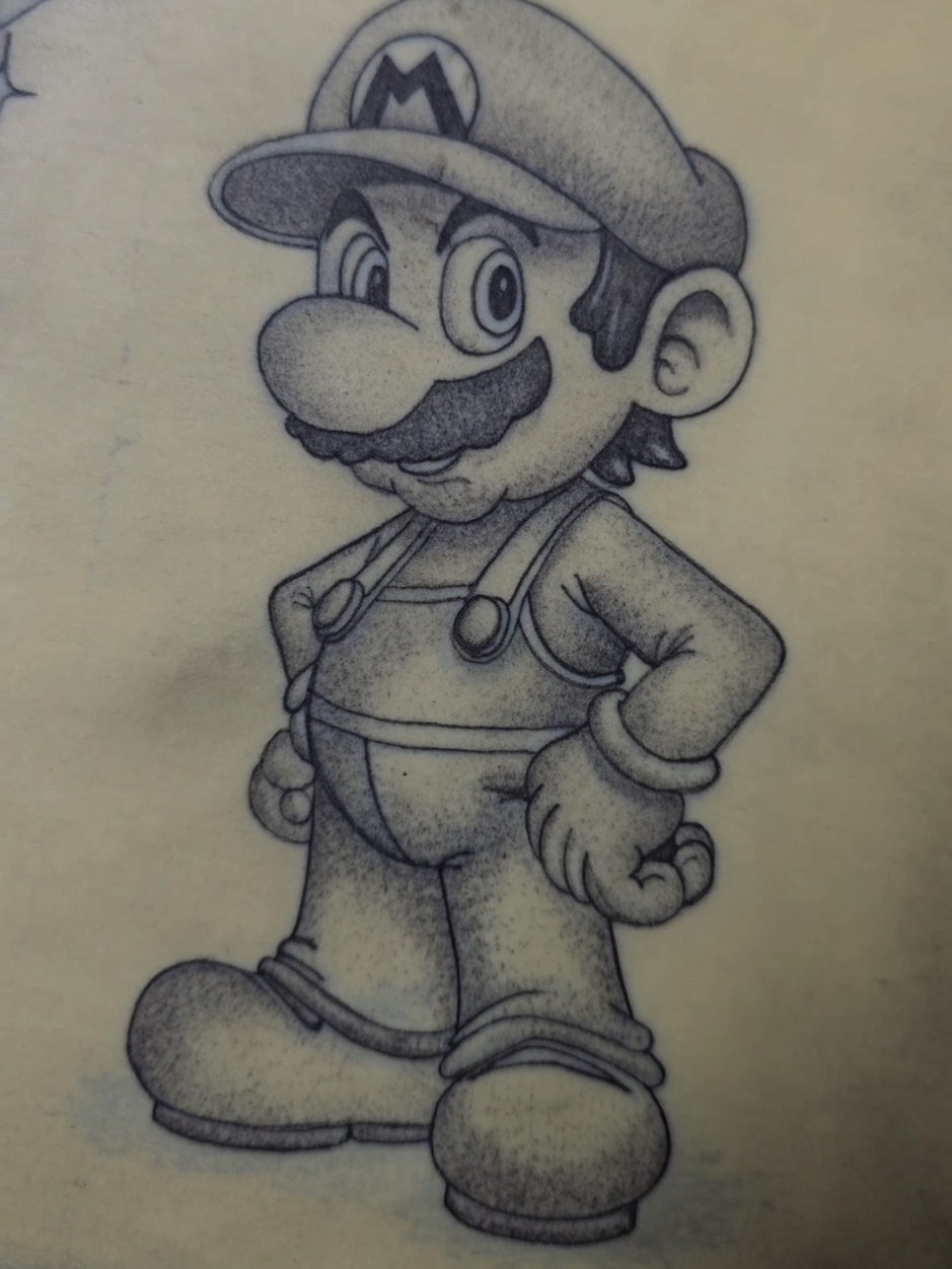 #mario #fyp #tattoopractice #tattootiktoks #fypシ゚viral #beginner 