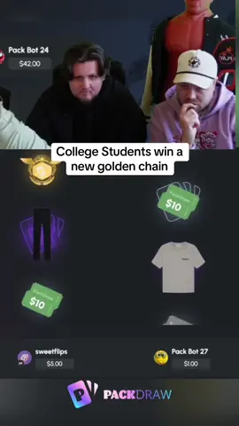 College Students win a new golden chain #kickstreaming 