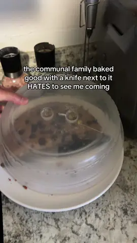i know it looks like a giant cookie but it's choco chip banana bread i just didn't have a loaf pan