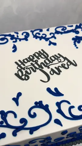 Happy Birthday #jared #vanilla #pecan #royalblue 