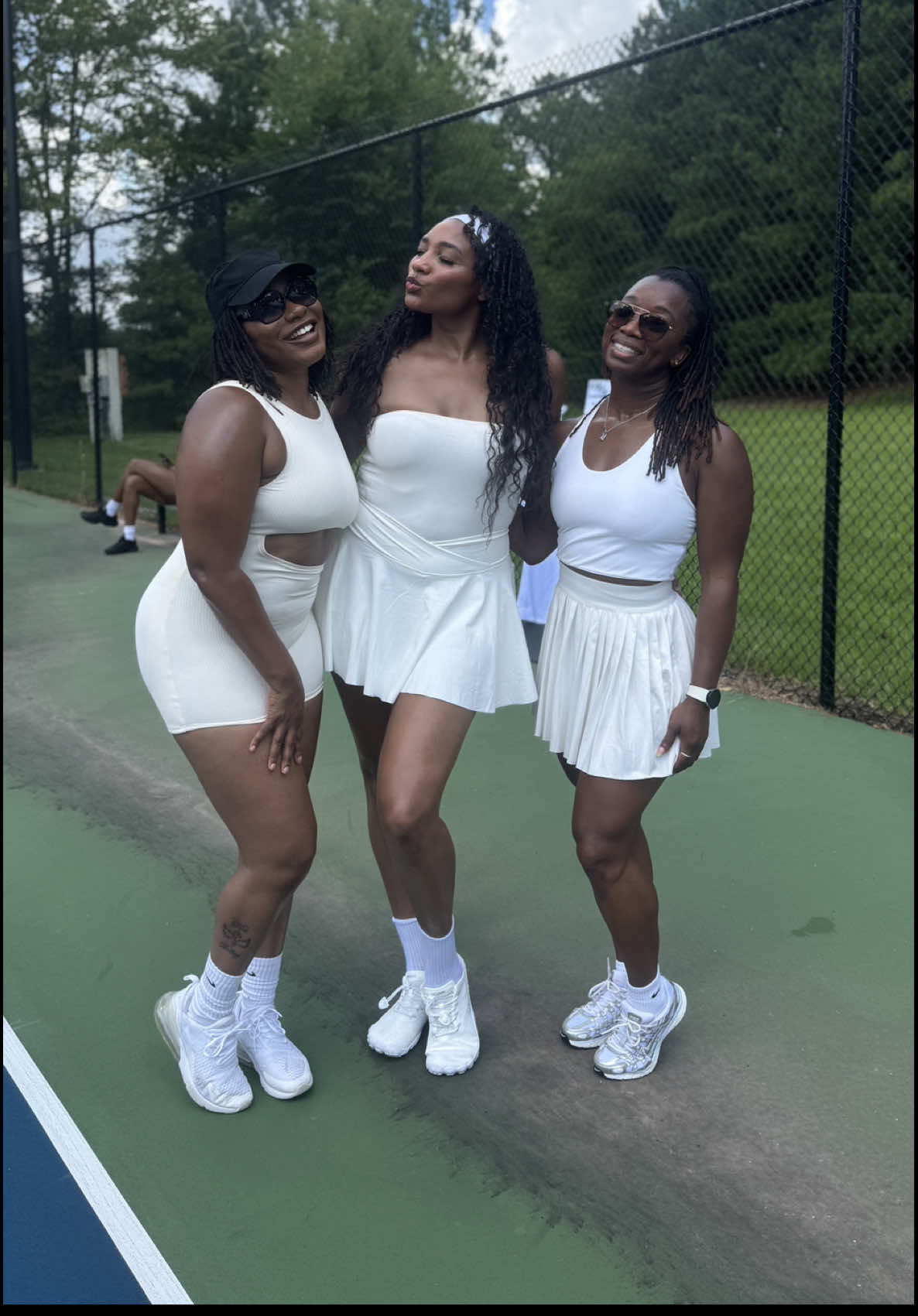 Who knew my first time picking up a tennis racket would come with oysters, Bellinis, and beats by a live DJ? 🎾✨ #tennistiktok #TennisAndWellness #BlackGirlsPlayTennis #LifestyleInMotion #SoftLifeInPractice #raleighnc #tennistok