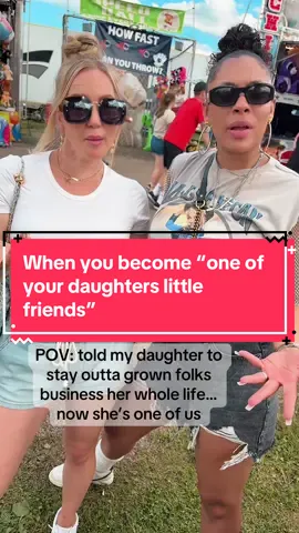 Been telling her all her life I’m not one of her little friends… but she acts like one of mine now 😏 